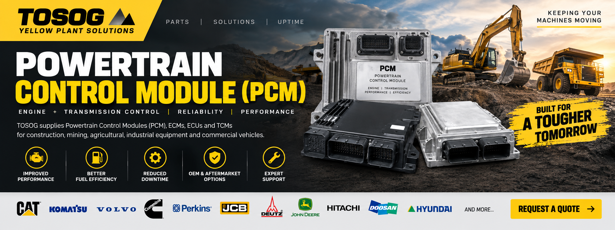 Powertrain Control Module PCM for heavy equipment South Africa