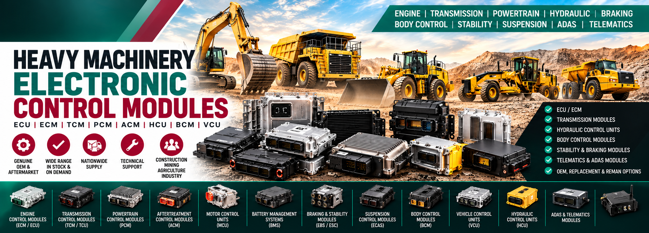 Heavy Machinery Electronic Control Modules