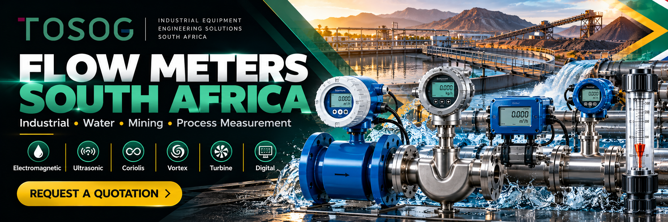 Flow Meters South Africa | Industrial & Water Flow Meters | TOSOG
