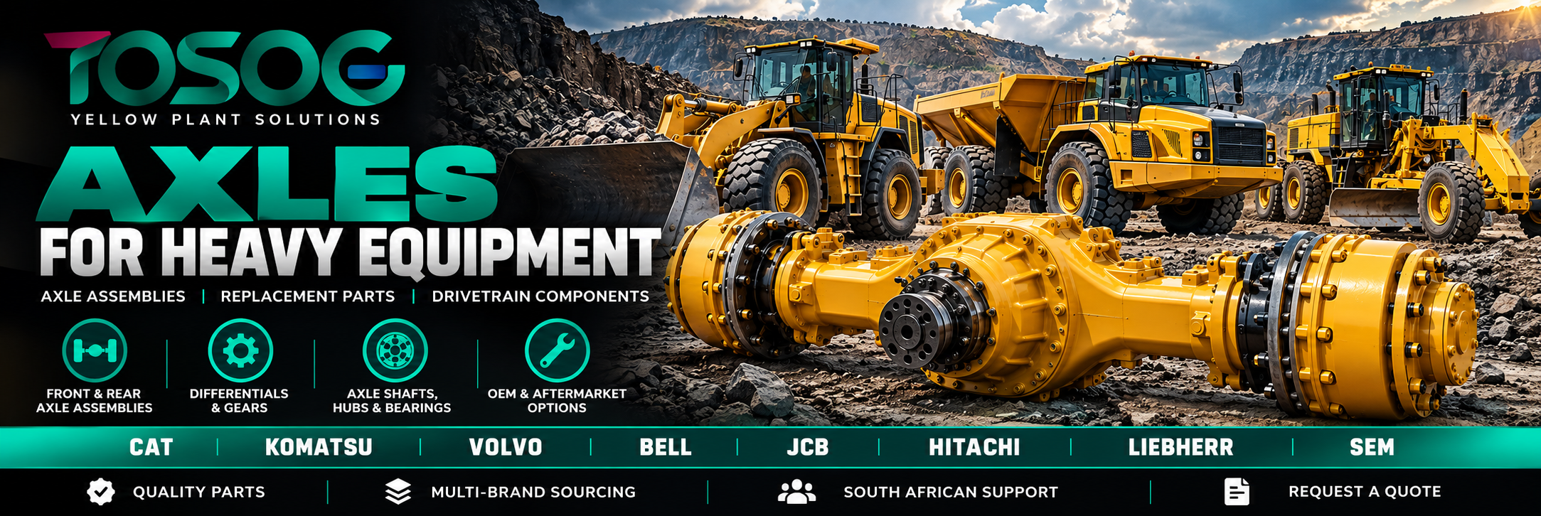 Axles for Sale South Africa | Heavy Equipment Axles