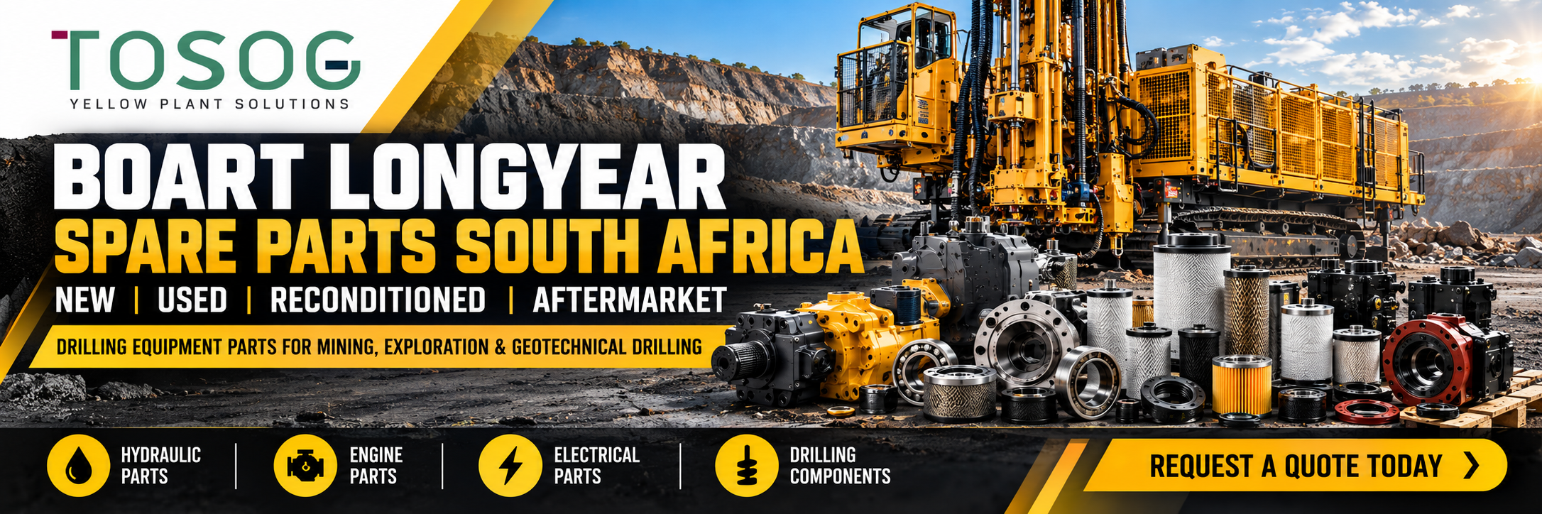 TOSOG Yellow Plant Solutions – Mining and Drilling Equipment Parts