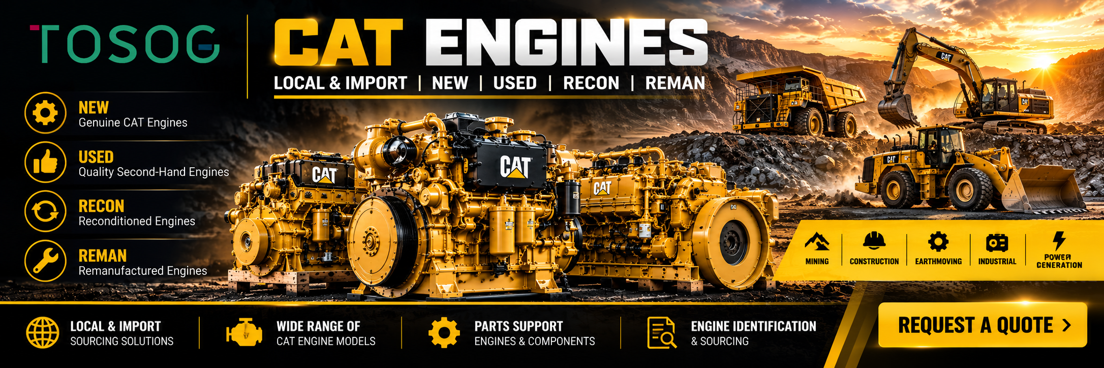 CAT engines for sale in South Africa