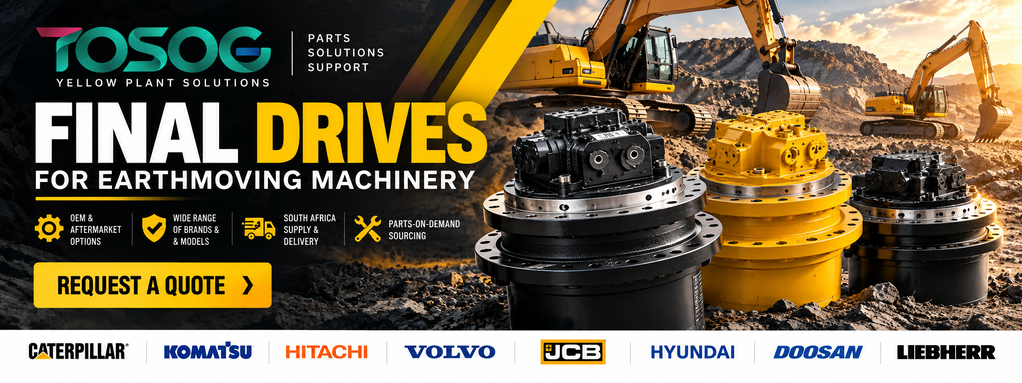 TOSOG Final Drives & Travel Motors