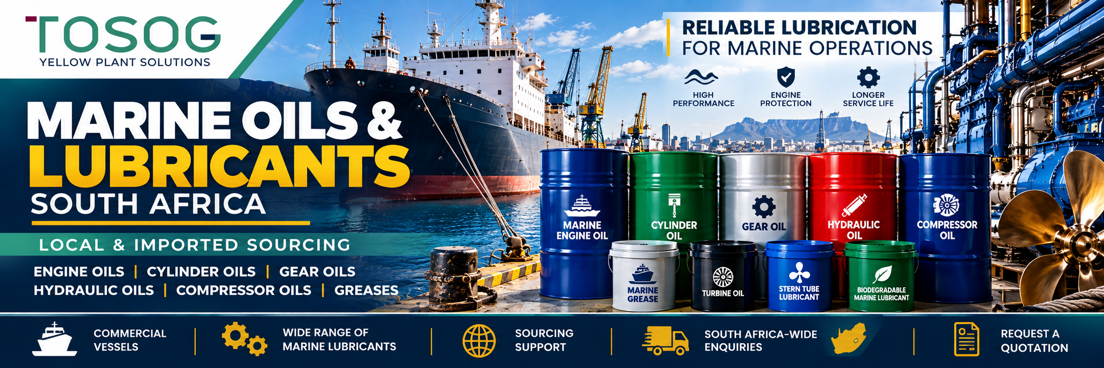 Marine Oils and Lubricants South Africa