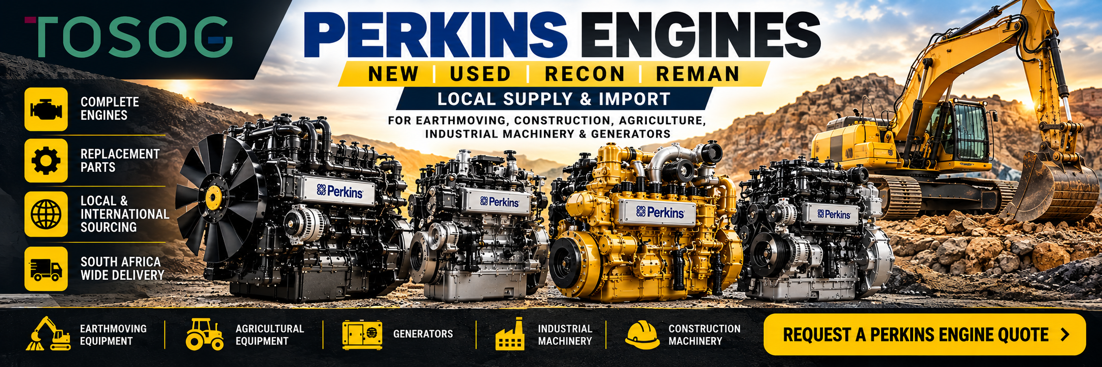 Perkins engines for sale in South Africa