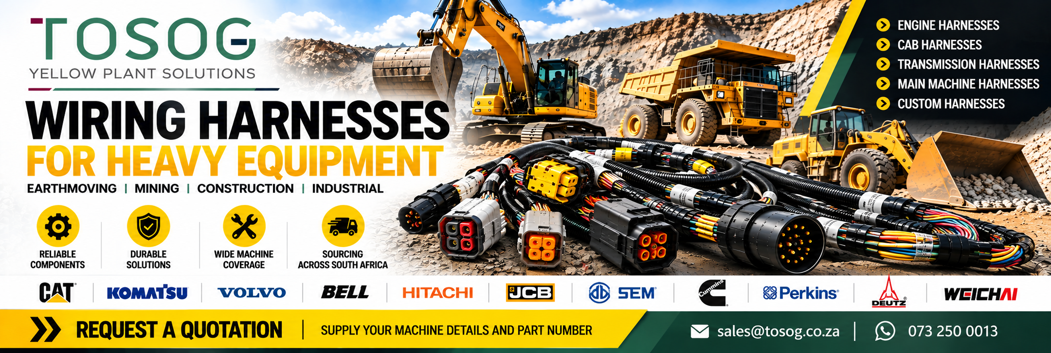 Wiring Harnesses South Africa | Heavy Equipment Parts